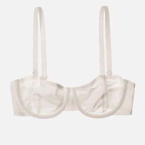 Cuup- The Balconette - Mesh in Salt, Size 30G/34C